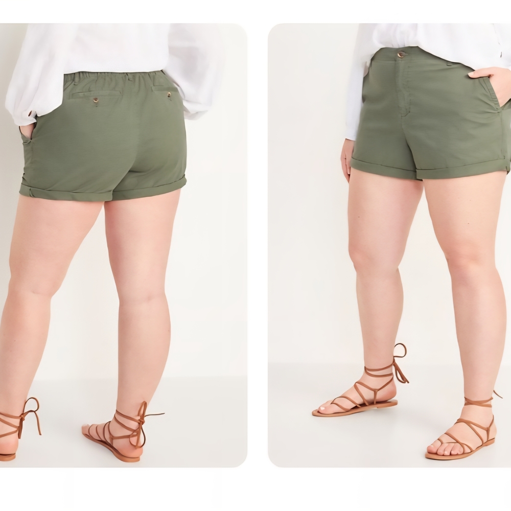 OLD NAVY High Waisted OCG Pull-on Chinco Shorts 3.5" Inseam